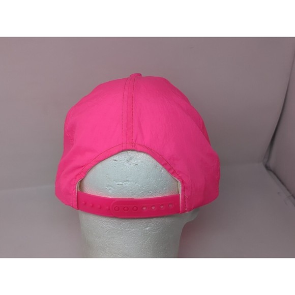 Vintage Seedex Corn Head Farm Tractor Baseball Hat Cap Nylon Pink Snapback 1990s - Picture 3 of 6